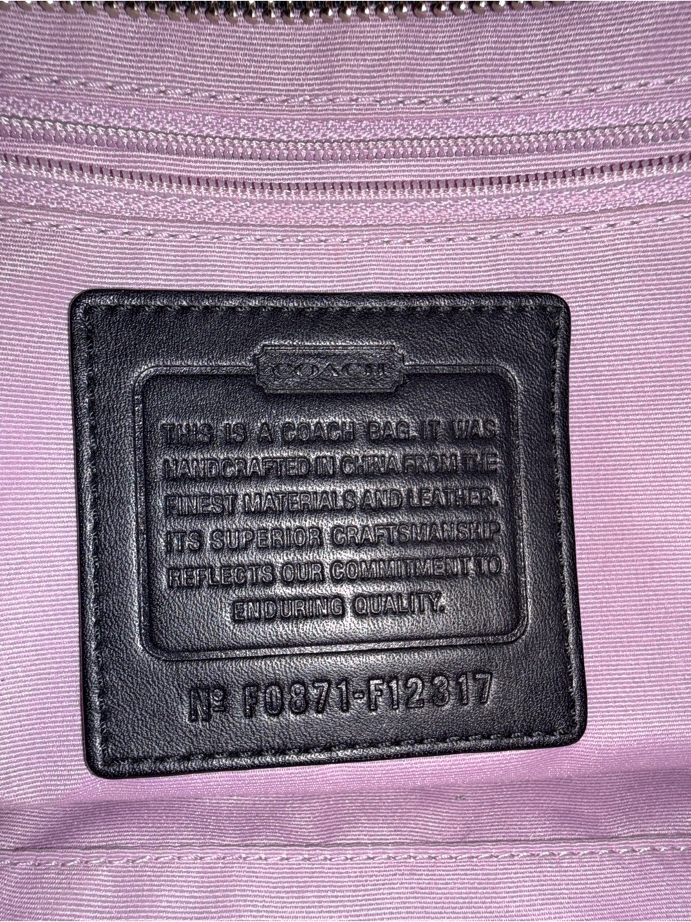 Coach Black and Gray Patchwork Shoulder Bag - Picture 12 of 12